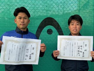 九州学生新進テニストーナメント：男子シングルス準優勝！男子ダブルス3位！