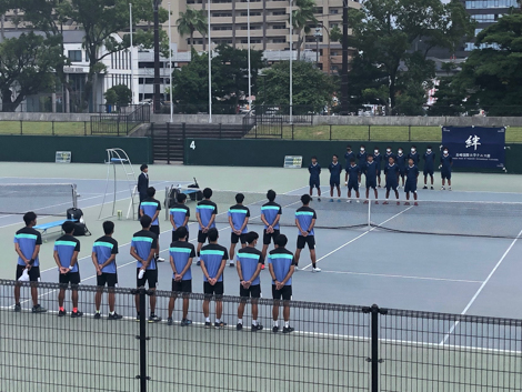 男子トーナメント1回戦　本学（奥）vs福岡大学戦