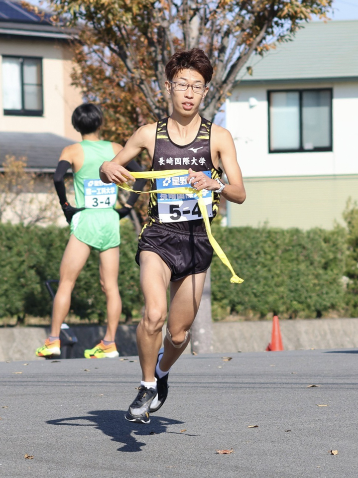 4区：久間晴心 (国際観光学科2年)(島原学生駅伝)